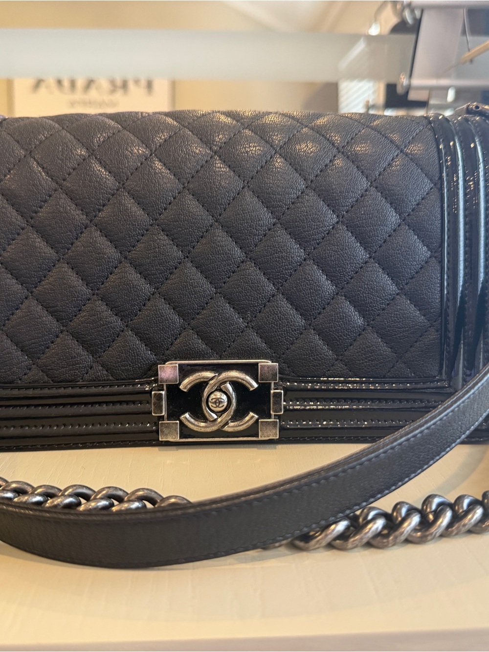 Chanel Old Medium goatskin boy